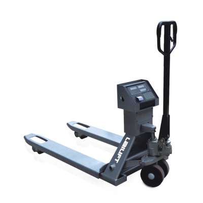 3000KG hydraulic weighing scale hand pallet truck with printer