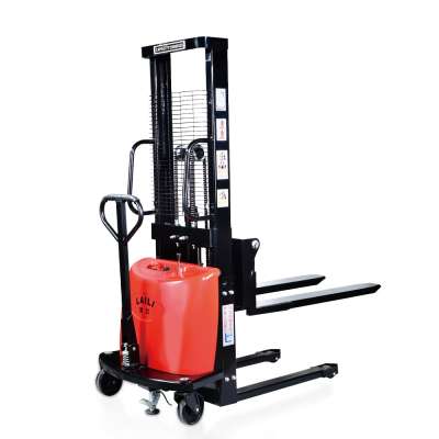 2 Ton semi electric powered pallet lifter walkie stacker forklift