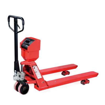 2 Ton hydraulic pump hand pallet jack truck with weigh scale